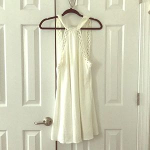 Lulus high neck White dress